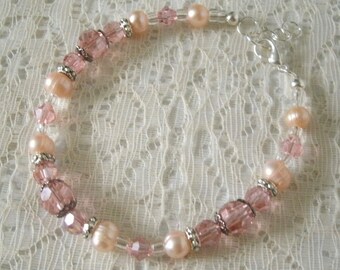Freshwater Pearl Bracelet, victorian jewelry wedding jewelry art nouveau jewelry art deco renaissance edwardian neo victorian bracelet