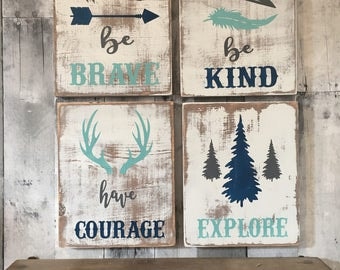 rustic nursery sign, woodland nursery decor, rustic nursery decor, woodland nursery, rustic nursery