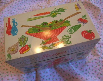 charming ohio art recipes file box