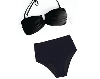 Black High Waist Bikini Set FREE SHIPPING