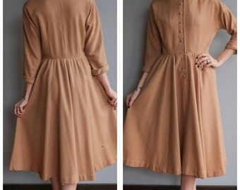 1950s Dress // Jonathan Logan Wool Dress // vintage 50s dress