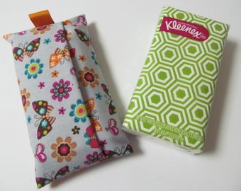 Tissue Case/Butterfly And Flower