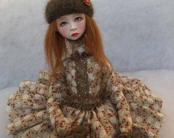 Art doll ,paper clay doll,collecting doll,clay doll,human figure doll,air dry clay doll,sculpture doll,decorative doll