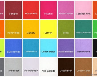 6 Bamboo Felt 10 x 11 inch sheets - Your Choice of Colors