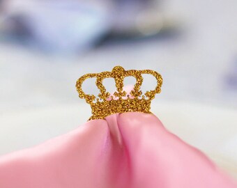 Royal Prince/Princes Crown Acrylic Napkin Ring/ Napkin Holder