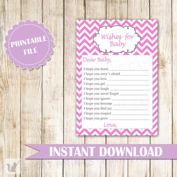 Wishes for Baby Card New Baby Messages Pink Wishes Card Well