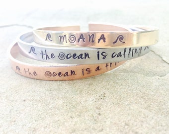 Moana, Moana Jewelry, Moana Bracelets, The Ocean is a Friend Of Mine, The Ocean Is Calling, No Telling How Far I'll Go, Natashaaloha