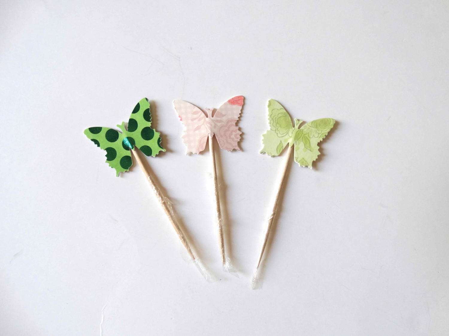 Butterfly Cupcake Toppers Butterfly Toothpicks Mini Cake