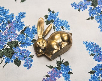Vintage Solid Brass Bunny or Rabbit Figurine