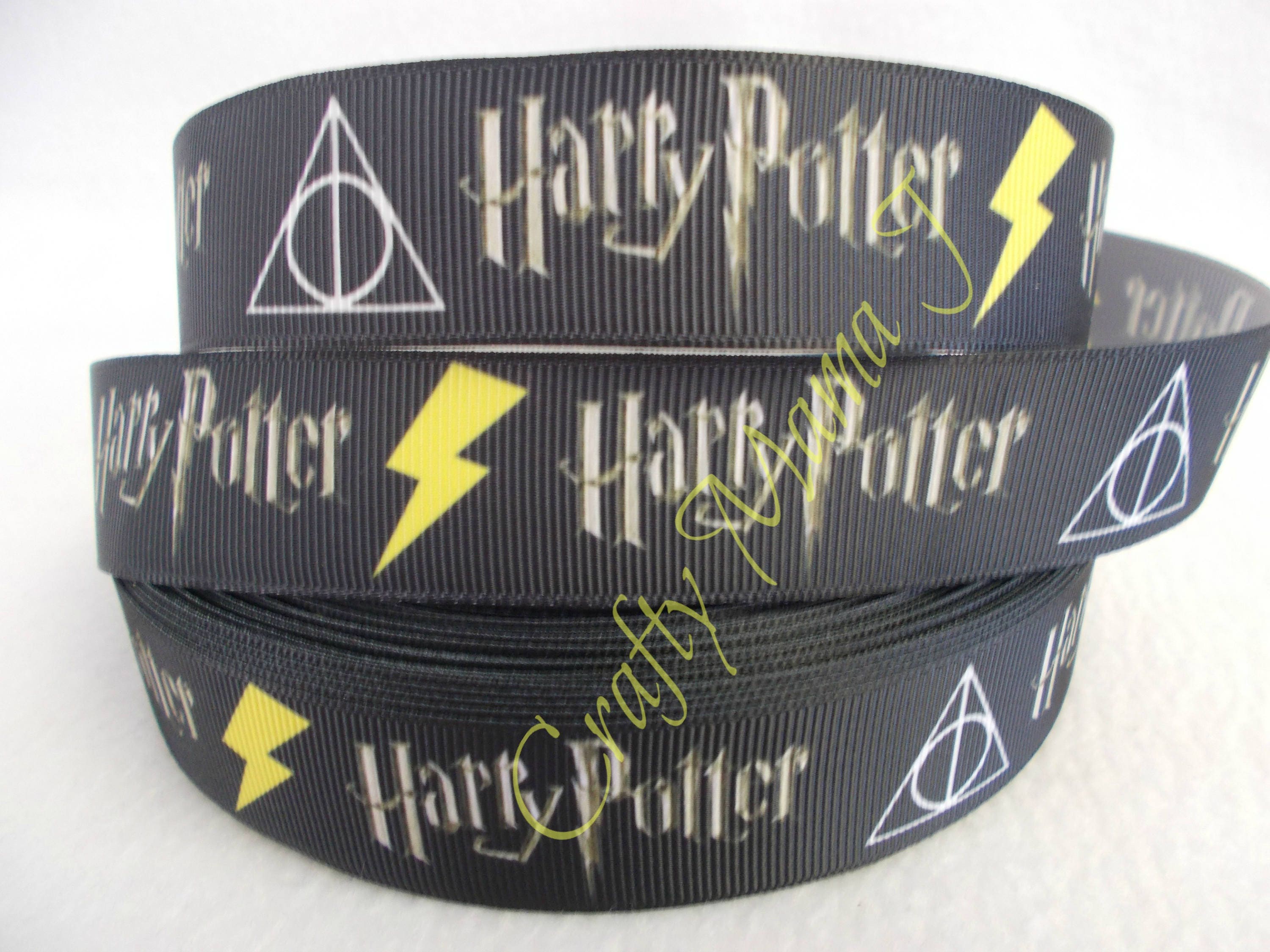 Harry Potter 1" Grosgrain Ribbon By The Yard. Choose 3/5/10 yards ...