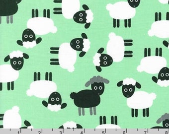 Urban Zoologie - Mint Sheep by Ann Kelle from Robert Kaufman
