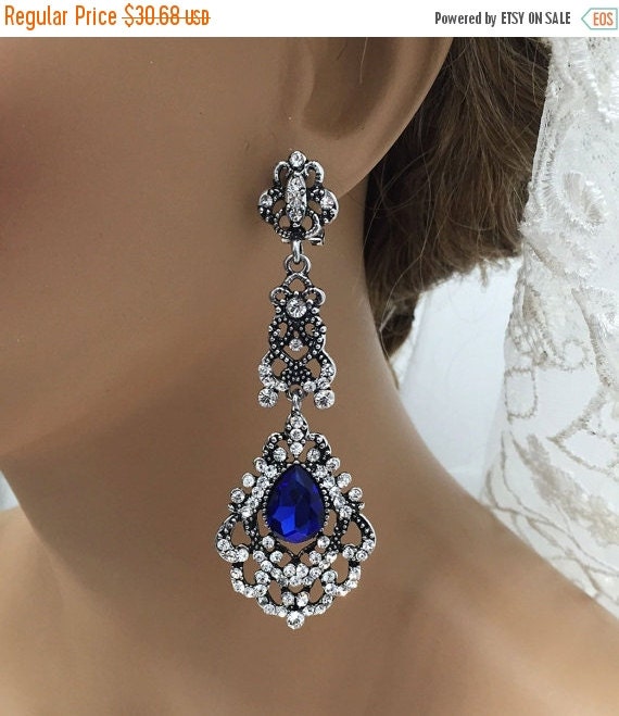 Bridal jewelry Bridal earrings Wedding jewelry by GlamDuchess