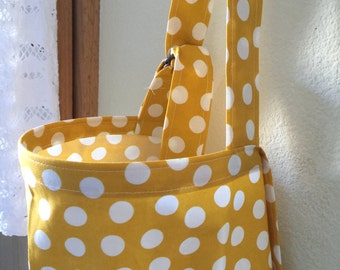 Breastfeeding nursing cover like hooter hider cool cotton dots yellow