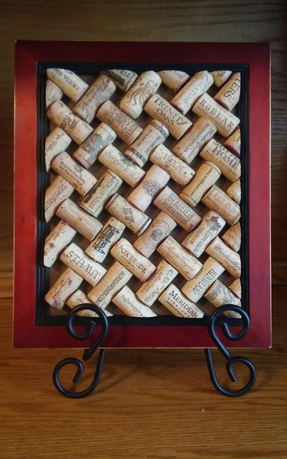 Upcycled wine Cork Trivet Lattice