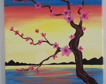 Swan lake painting | Etsy