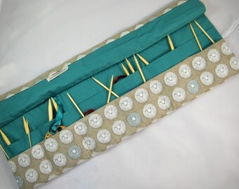 Circular Knitting Needle Case. Sheep fabric.