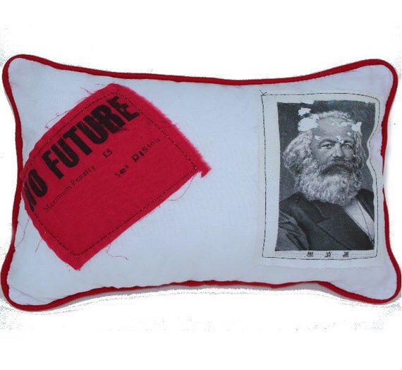 Karl marx alternative punk kissen sex pistols von thepirates