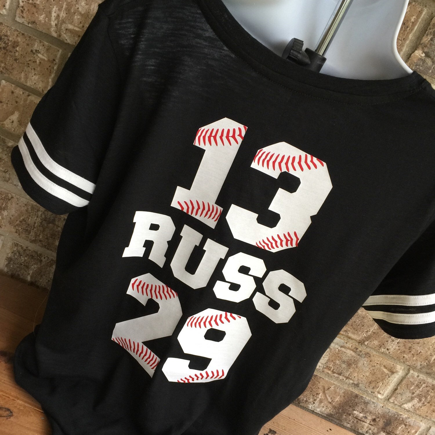 Baseball Mom TShirt Baseball Mom Tee 2 numbers onthe back