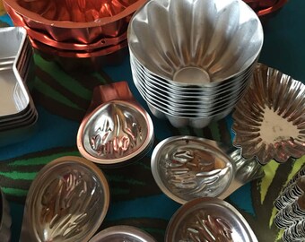 Lovely tart tins some from Sweden and wonderful walnut molds