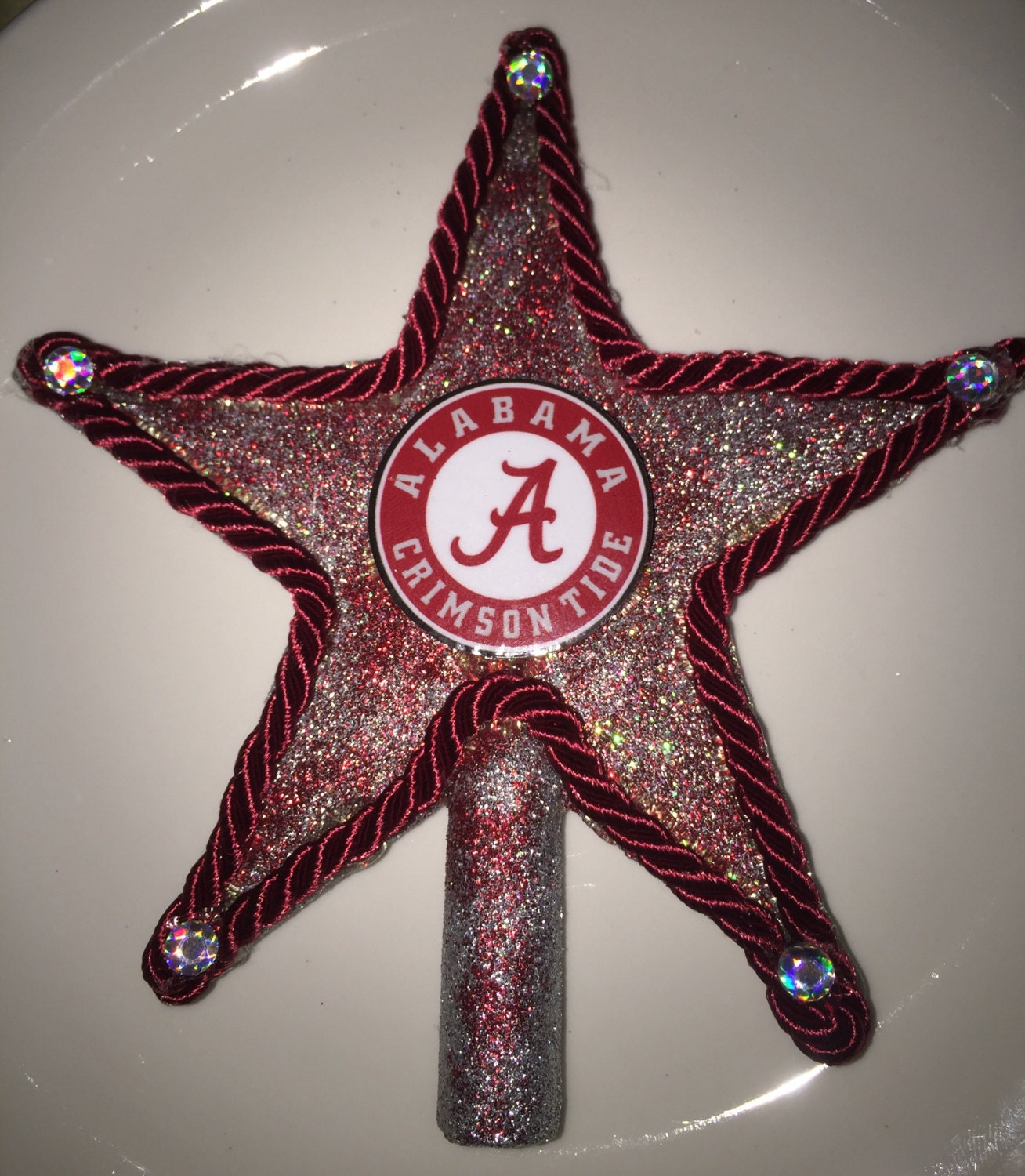 alabama crimson tide christmas tree topper 6 by jewlsbasement alabama crimson tide christmas tree topper 6 by jewlsbasement