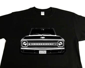 1969 Chevy Truck C10, Pickup, Chevy Truck. K10, C/K T-Shirt, Suburban.