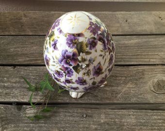 Vintage Pansy Egg