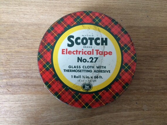 Vintage Scotch Electrical Tape Tape No.27 Tin