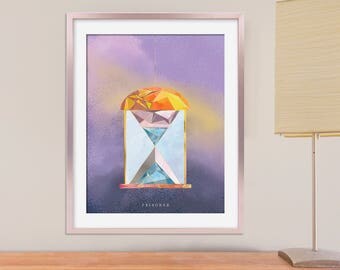 Prisoner of Azkaban Poster, Printable Harry Potter Poster, Printable Harry Potter Room Decor, Harry Potter Nursery Decor, Time Turner Print