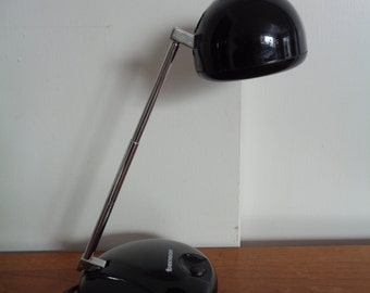 Vintage Mid Century Desk Lamp by "TENSOR" in BLACK