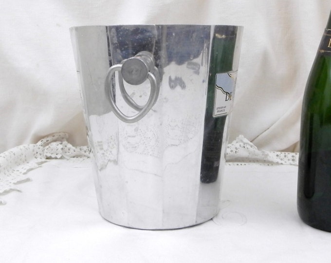 Vintage French Champagne Ice Bucket / Cooler "De Venoge" with 2 Handles, Chic Decor, Celebration, French Wine, French Decor, Chateau, Drinks