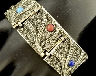 Vintage Eloxal Bracelet West Germany Wide Light Weight ~ Lot 1050