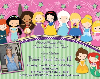 Toddler Princess Birthday Invitation