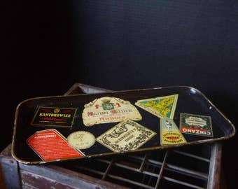 Vintage Metal Serving Tray