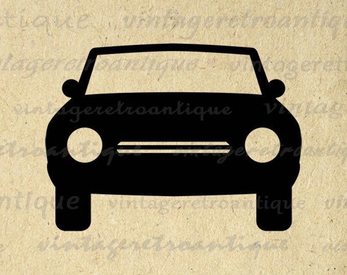 Printable Digital Classic Car Image Download Retro Car Graphic Illustration Vintage Clip Art Jpg Png Eps HQ 300dpi No.3956