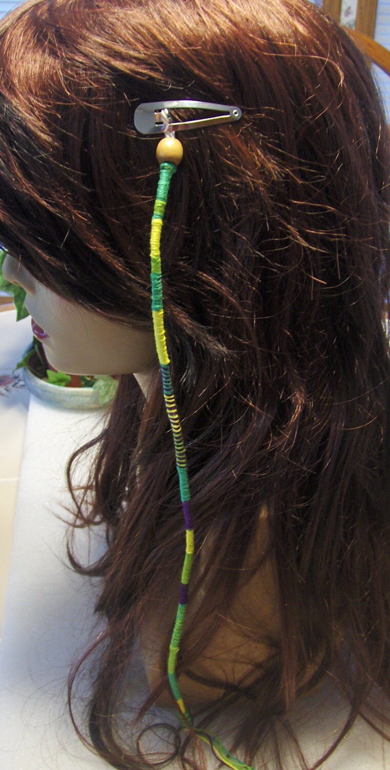 Clip In Hair Wrap/Hair Accessories/Bath and by TheBeadedDiamond