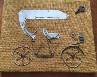 Mixed Media Folk Art on Burlap