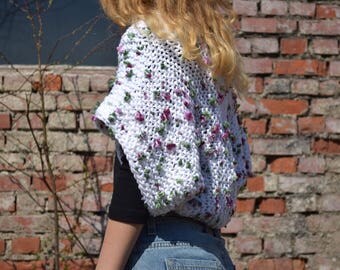 Bolero Shrug womens knit Fall Wedding shrug shoulders warmer cover up Women knit accessories Boho knitwear country loose knit Bridesmaids