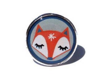 FOX RING - Red fox ring - Fox gift Daughter - gift Animal ring - Fox jewelry - Fox head ring - Animal jewelry - Teen jewelry - Orange ring