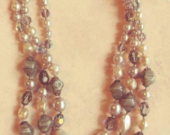 Vintage Austria Multi Strand Necklace
