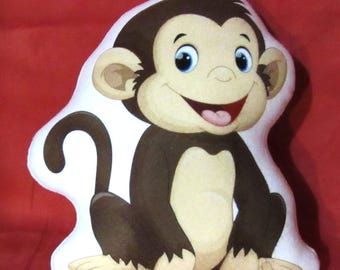 cute monkey pillow