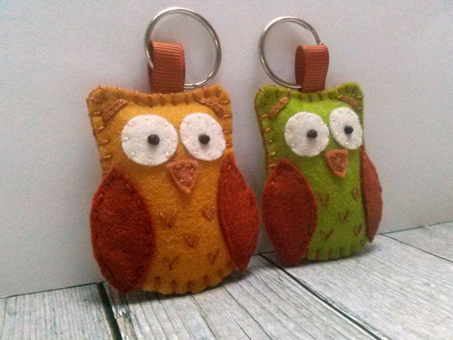stuffed owl keychain