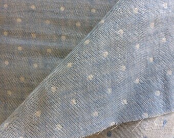 Reversible Dots in Light Blue (Double Gauze Fabric) for Kiyohara