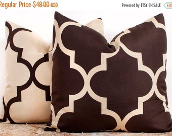 Ashley Brennen Brown 22 X 22 Pillow Cover Front View Haddon Sand