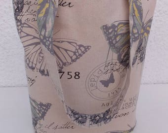Butterfly Design Tote Bag, Bag, Shopping Bag, Reusable Bag, Market Bag, Gift for Her