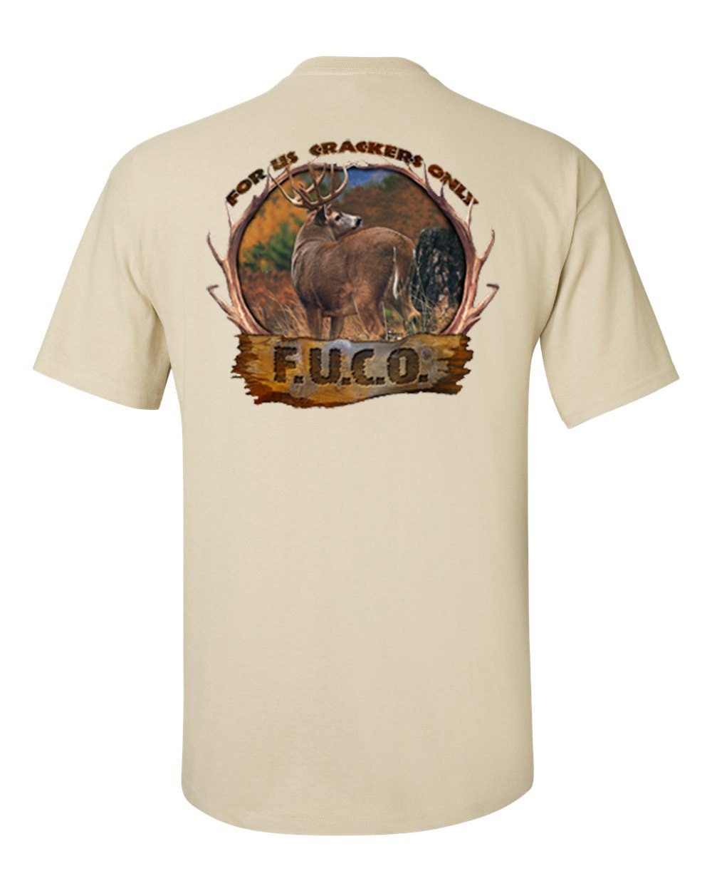 F.U.C.O. For Us Crackers Only mens short sleeve buck duck