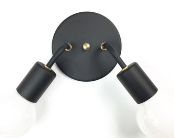 low profile wall sconce matte black matte white or brass wall