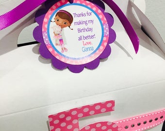Doc McStuffins Party Tags, Favor Tags, 12 Ready-to -Ship