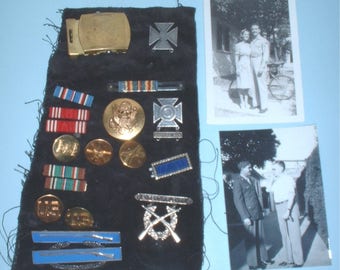 US Army WWII misc. ribbons, devices, awards