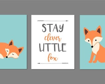 Printable fox | Etsy