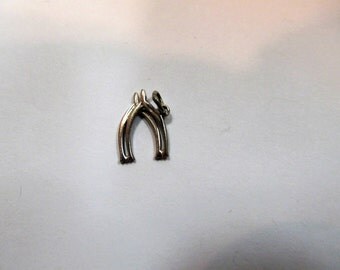 Vintage Sterling Silver Wishbone Charms W #535